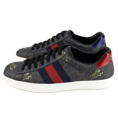 gucci sneakers men tiger|Gucci tiger sneakers black.